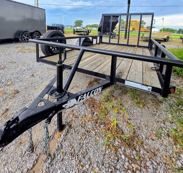 Falcon utility trailer on the Ragin Trailers lot